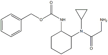 {2-[(2-AMino-acetyl)-cyclopropyl-aMino]-cyclohexyl}-carbaMic acid benzyl ester 구조식 이미지