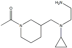 1-(3-{[(2-AMino-ethyl)-cyclopropyl-aMino]-Methyl}-piperidin-1-yl)-ethanone 구조식 이미지