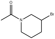 1-(3-BroMo-piperidin-1-yl)-ethanone 구조식 이미지