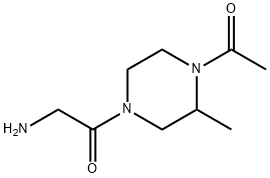 1-(4-Acetyl-3-Methyl-piperazin-1-yl)-2-aMino-ethanone 구조식 이미지