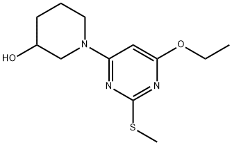 1-(6-Ethoxy-2-Methylsulfanyl-pyriMidin-4-yl)-piperidin-3-ol Structure