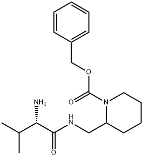 2-[((S)-2-AMino-3-Methyl-butyrylaMino)-Methyl]-piperidine-1-carboxylic acid benzyl ester Structure