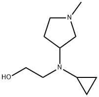 2-[Cyclopropyl-(1-Methyl-pyrrolidin-3-yl)-aMino]-ethanol 구조식 이미지