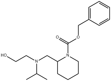 2-{[(2-Hydroxy-ethyl)-isopropyl-aMino]-Methyl}-piperidine-1-carboxylic acid benzyl ester 구조식 이미지