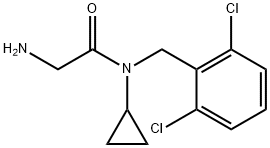 2-AMino-N-cyclopropyl-N-(2,6-dichloro-benzyl)-acetaMide 구조식 이미지