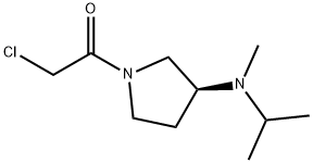 2-Chloro-1-[(S)-3-(isopropyl-Methyl-aMino)-pyrrolidin-1-yl]-ethanone 구조식 이미지