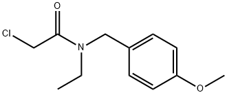 2-Chloro-N-ethyl-N-(4-Methoxy-benzyl)-acetaMide 구조식 이미지