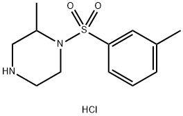 2-Methyl-1-(toluene-3-sulfonyl)-piperazine hydrochloride Structure