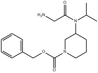 3-[(2-AMino-acetyl)-isopropyl-aMino]-piperidine-1-carboxylic acid benzyl ester Structure