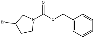3-BroMo-pyrrolidine-1-carboxylic acid benzyl ester Structure