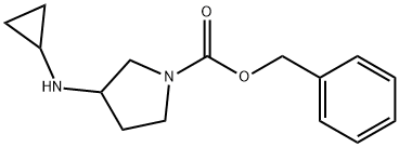 3-CyclopropylaMino-pyrrolidine-1-carboxylic acid benzyl ester Structure