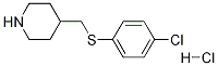 4-(4-Chloro-phenylsulfanylMethyl)-piperidine hydrochloride Structure