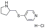 4-(Pyrrolidin-2-ylMethylsulfanyl)-pyridine hydrochloride Structure
