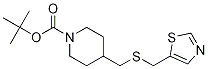 4-(Thiazol-5-ylMethylsulfanylMethyl
)-piperidine-1-carboxylic acid tert
-butyl ester 구조식 이미지