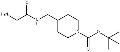 4-[(2-AMino-acetylaMino)-Methyl]-piperidine-1-carboxylic acid tert-butyl ester 구조식 이미지