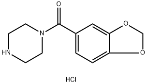 Benzo[1,3]dioxol-5-yl-piperazin-1-yl-Methanone hydrochloride Structure