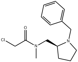 N-((S)-1-Benzyl-pyrrolidin-2-ylMethyl)-2-chloro-N-Methyl-acetaMide 구조식 이미지