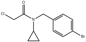 N-(4-BroMo-benzyl)-2-chloro-N-cyclopropyl-acetaMide 구조식 이미지