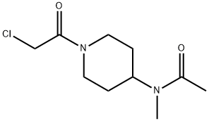 N-[1-(2-Chloro-acetyl)-piperidin-4-yl]-N-Methyl-acetaMide 구조식 이미지