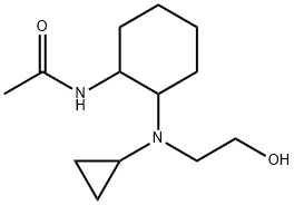 N-{2-[Cyclopropyl-(2-hydroxy-ethyl)-aMino]-cyclohexyl}-acetaMide 구조식 이미지