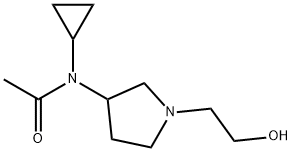 N-Cyclopropyl-N-[1-(2-hydroxy-ethyl)-pyrrolidin-3-yl]-acetaMide 구조식 이미지