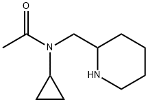 N-Cyclopropyl-N-piperidin-2-ylMethyl-acetaMide Structure