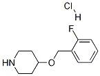 4-[(2-Fluorobenzyl)oxy]piperidine hydrochloride 구조식 이미지