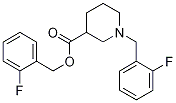 1-(2-Fluoro-benzyl)-piperidine-3-carboxylic acid 2-fluoro-benzyl ester 구조식 이미지