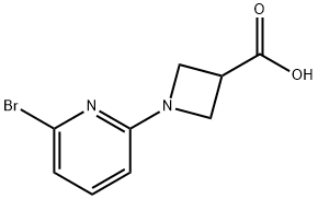 1-(6-브로모-피리딘-2-일)-아제티딘-3-카르복실산 구조식 이미지