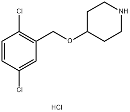 4-(2,5-Dichloro-benzyloxy)-piperidine hydrochloride 구조식 이미지