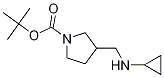 3-Cyclopropylaminomethyl-pyrrolidine-1-carboxylic acid tert-butyl ester Structure