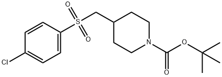4-(4-클로로-벤젠술포닐메틸)-피페리딘-1-카르복실산tert-부틸에스테르 구조식 이미지