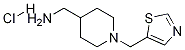 C-(1-Thiazol-5-ylmethyl-piperidin-4-yl)-methylamine hydrochloride 구조식 이미지