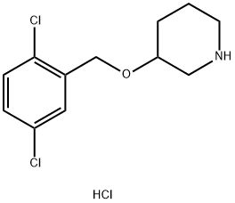 3-(2,5-Dichloro-benzyloxy)-piperidine hydrochloride Structure