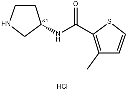 3-Methyl-thiophene-2-carboxylic acid (S)-pyrrolidin-3-ylamide hydrochloride Structure