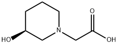 ((S)-3-Hydroxy-piperidin-1-yl)-acetic acid 구조식 이미지