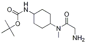 (1R,4R)-{4-[(2-AMino-acetyl)-Methyl-aMino]-cyclohexyl}-carbaMic acid tert-butyl ester 구조식 이미지