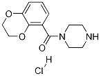 (2,3-Dihydro-benzo[1,4]dioxin-5-yl)-piperazin-1-yl-Methanone hydrochloride Structure