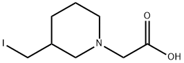 (3-IodoMethyl-piperidin-1-yl)-acetic acid Structure