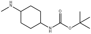 (4-메틸아미노-시클로헥실)-카르바민산tert-부틸에스테르 구조식 이미지