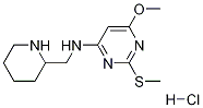 (6-Methoxy-2-Methylsulfanyl-pyriMidin-4-yl)-piperidin-2-ylMethyl-aMine
hydrochloride Structure