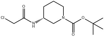 (R)-3-(2-Chloro-acetylaMino)-piperidine-1-carboxylic acid tert-butyl ester Structure