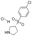 (R)-3-(4-Chloro-benzenesulfonyl)-pyrrolidine hydrochloride Structure