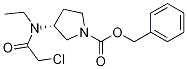 (R)-3-[(2-Chloro-acetyl)-ethyl-aMino]-pyrrolidine-1-carboxylic acid benzyl ester Structure