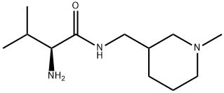 (S)-2-AMino-3-Methyl-N-(1-Methyl-piperidin-3-ylMethyl)-butyraMide 구조식 이미지