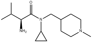 (S)-2-AMino-N-cyclopropyl-3-Methyl-N-(1-Methyl-piperidin-4-ylMethyl)-butyraMide 구조식 이미지