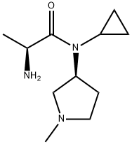 (S)-2-AMino-N-cyclopropyl-N-((S)-1-Methyl-pyrrolidin-3-yl)-propionaMide Structure