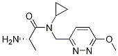 (S)-2-AMino-N-cyclopropyl-N-(6-Methoxy-pyridazin-3-ylMethyl)-propionaMide 구조식 이미지