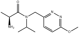 (S)-2-AMino-N-isopropyl-N-(6-Methoxy-pyridazin-3-ylMethyl)-propionaMide 구조식 이미지