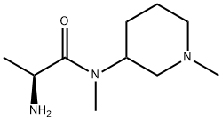 (S)-2-AMino-N-Methyl-N-(1-Methyl-piperidin-3-yl)-propionaMide Structure